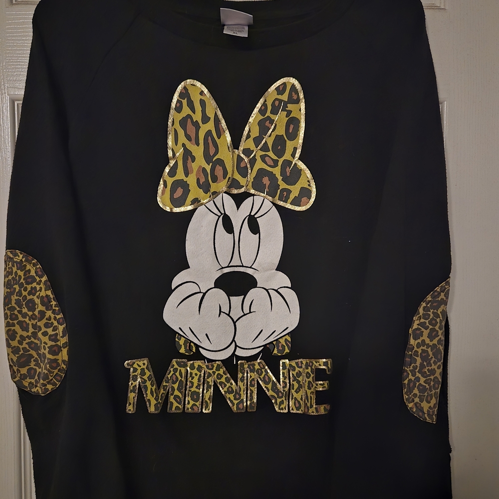 Disney Black and Yellow Minnie Mouse Sweatshirt